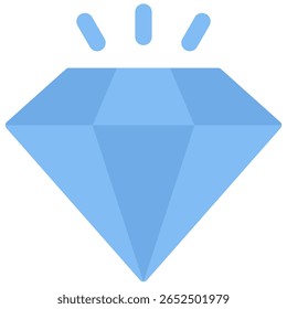 Símbolo de icono de diamante. Ilustración vectorial.