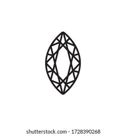 Diamant-Symbol in trendigem Design Vector EPS 10