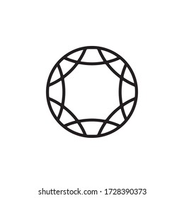 Diamond Icon In Trendy  Design Vector Eps 10