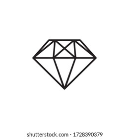 Icono De Diamante En El Vector De Diseño De Moda Eps 10