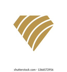 diamond icon in trendy flat design 