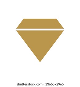 diamond icon in trendy flat design 