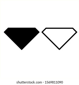 Diamond icon in trendy flat style isolated on background. Diamond icon page symbol for your web site design Diamond icon logo, app, 
