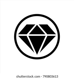 Diamond icon in trendy flat style isolated on background. Diamond icon page symbol for your web site design Clock icon logo, app, UI. Diamond icon Vector illustration, EPS10.