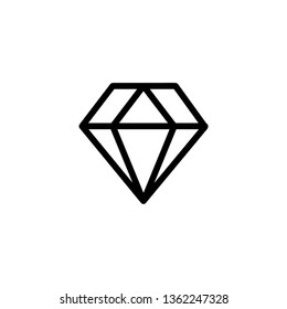 Diamond icon. Valuables.