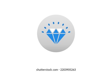 Valor del icono de diamante. Símbolo, ilustración del logotipo. gráficos vectoriales