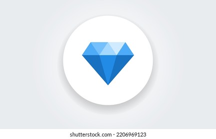 Diamond icon value. Symbol, logo, illustration vector graphics