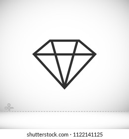 Diamond Icon Vector.