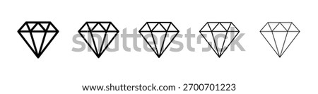 Diamond icon Vector Art Illustration