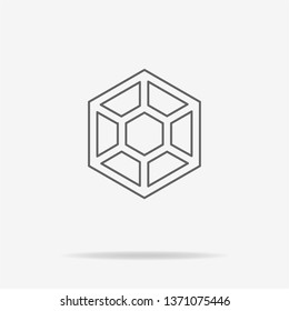 Diamond icon. Vector concept illustration for design.