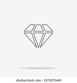 Diamond icon. Vector concept illustration for design.