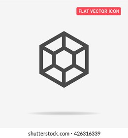 Diamond icon. Vector concept illustration for design.