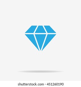 Diamond icon. Vector concept illustration for design.