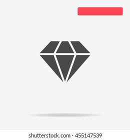 Diamond icon. Vector concept illustration for design.
