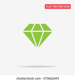 Diamond icon. Vector concept illustration for design.