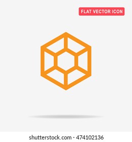 Diamond icon. Vector concept illustration for design.