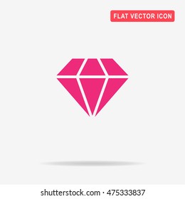 Diamond icon. Vector concept illustration for design.