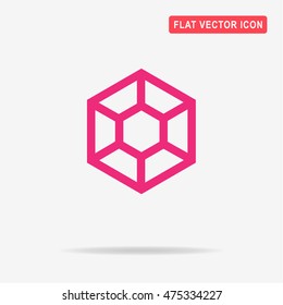 Diamond icon. Vector concept illustration for design.