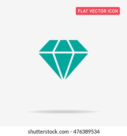 Diamond icon. Vector concept illustration for design.