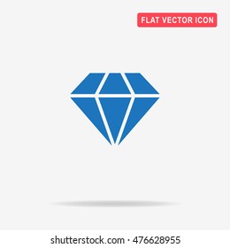 Diamond icon. Vector concept illustration for design.