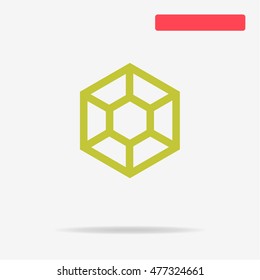 Diamond icon. Vector concept illustration for design.