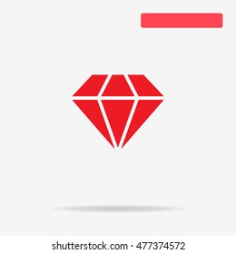 Diamond icon. Vector concept illustration for design.