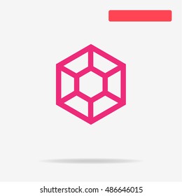 Diamond icon. Vector concept illustration for design.