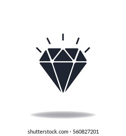 Diamond Icon, Vector Design