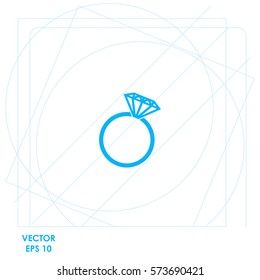 Diamond  icon. Vector design.