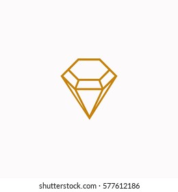 Diamond  icon Vector design. Colored illustration.