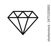diamond icon vector design template simple and clean