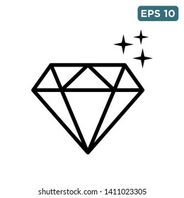 Diamond icon vector design template