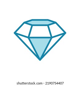 diamond icon vector design template in white background
