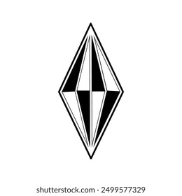 diamond icon vector design template simple. Gemstone icon