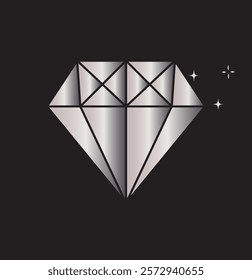 diamond icon vector design template simple  . 1176