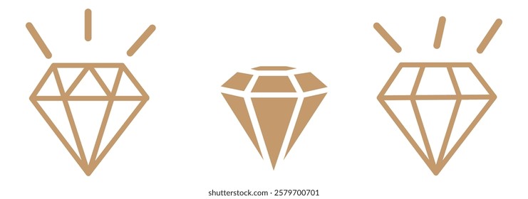 diamond icon vector design template simple and clean