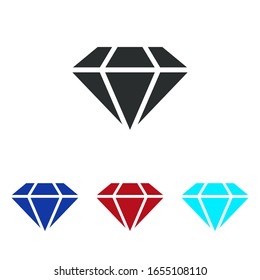 Icono de diamante vectoriales 10