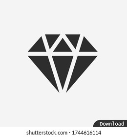 Diamond icon vector eps 10