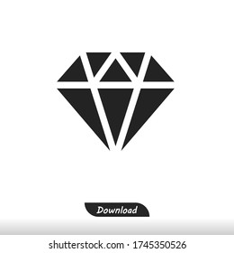 Icono de diamante eps 10