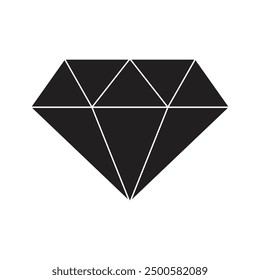 diamond icon vector flat illustration