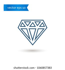 diamond. diamond icon. diamond vector. flat style. sign design vector. sign design. Vector EPS 10