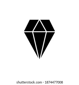 Diamond icon vector. diamond gems vector icon.