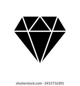 Diamond icon vector. diamond gems vector icon.