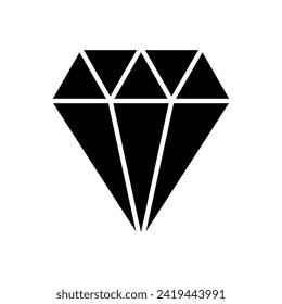 Diamond icon vector. diamond gems vector icon.