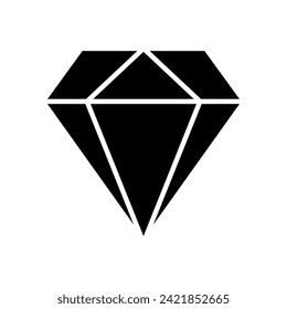 Diamond icon vector. diamond gems vector icon.