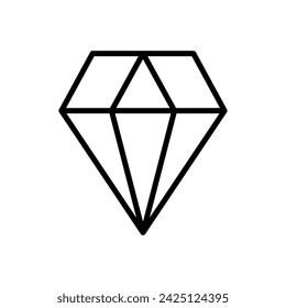 Diamond icon vector. diamond gems vector icon.