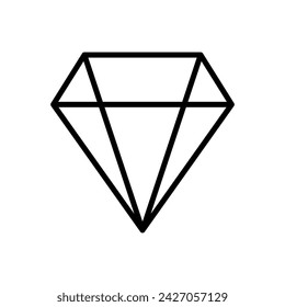 Diamond icon vector. diamond gems vector icon.