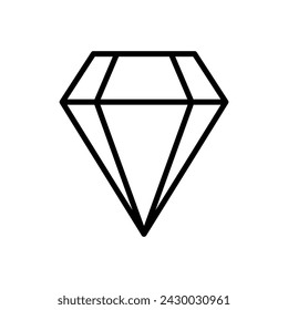 Icono de diamante vector. icono de diamante gemas.