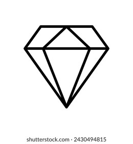 Diamond icon vector. diamond gems vector icon.