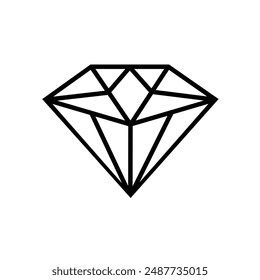 Icono de diamante. Vector de Vector de gemas de diamante.
